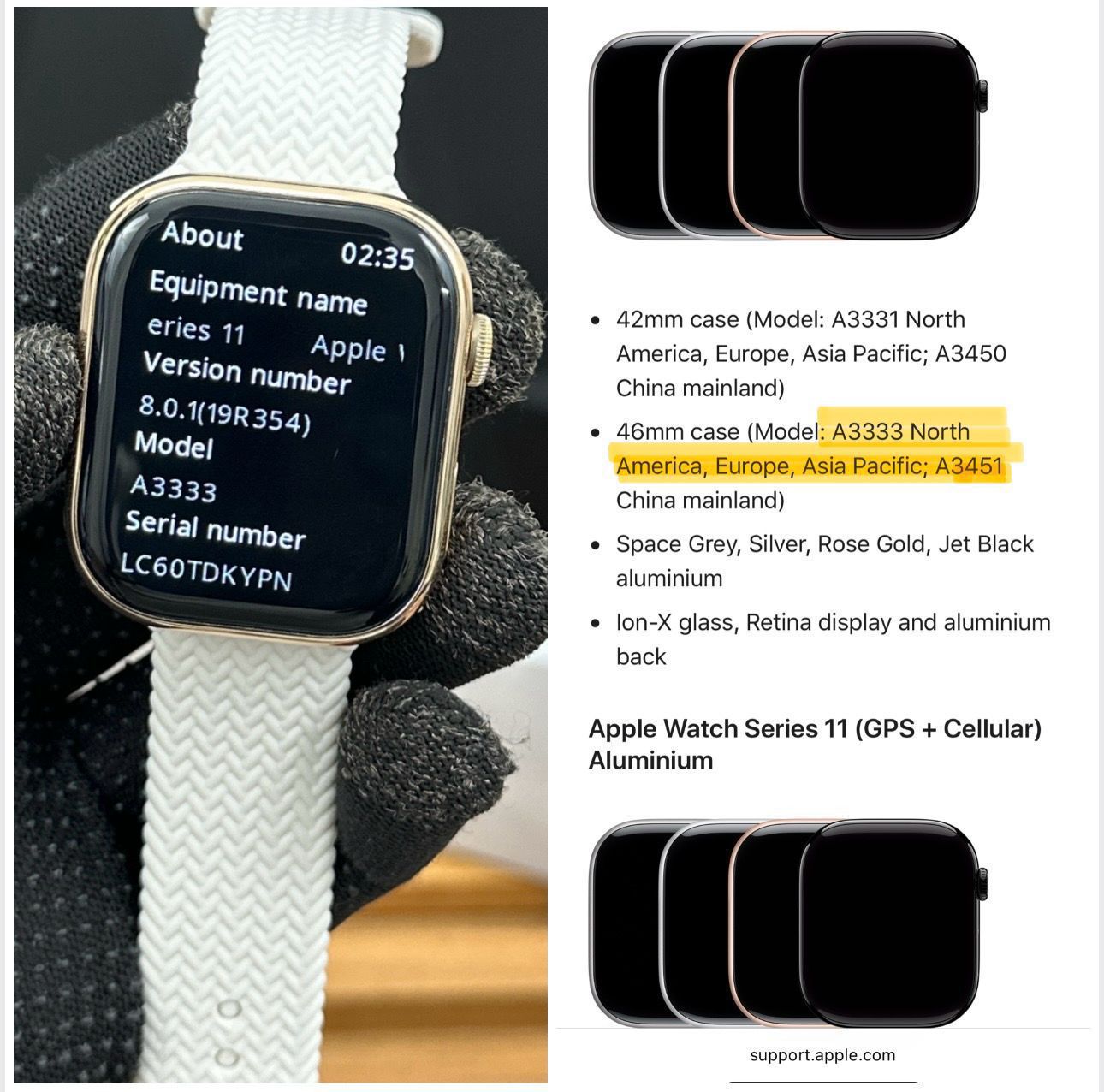iWatch series 11 with same apple box